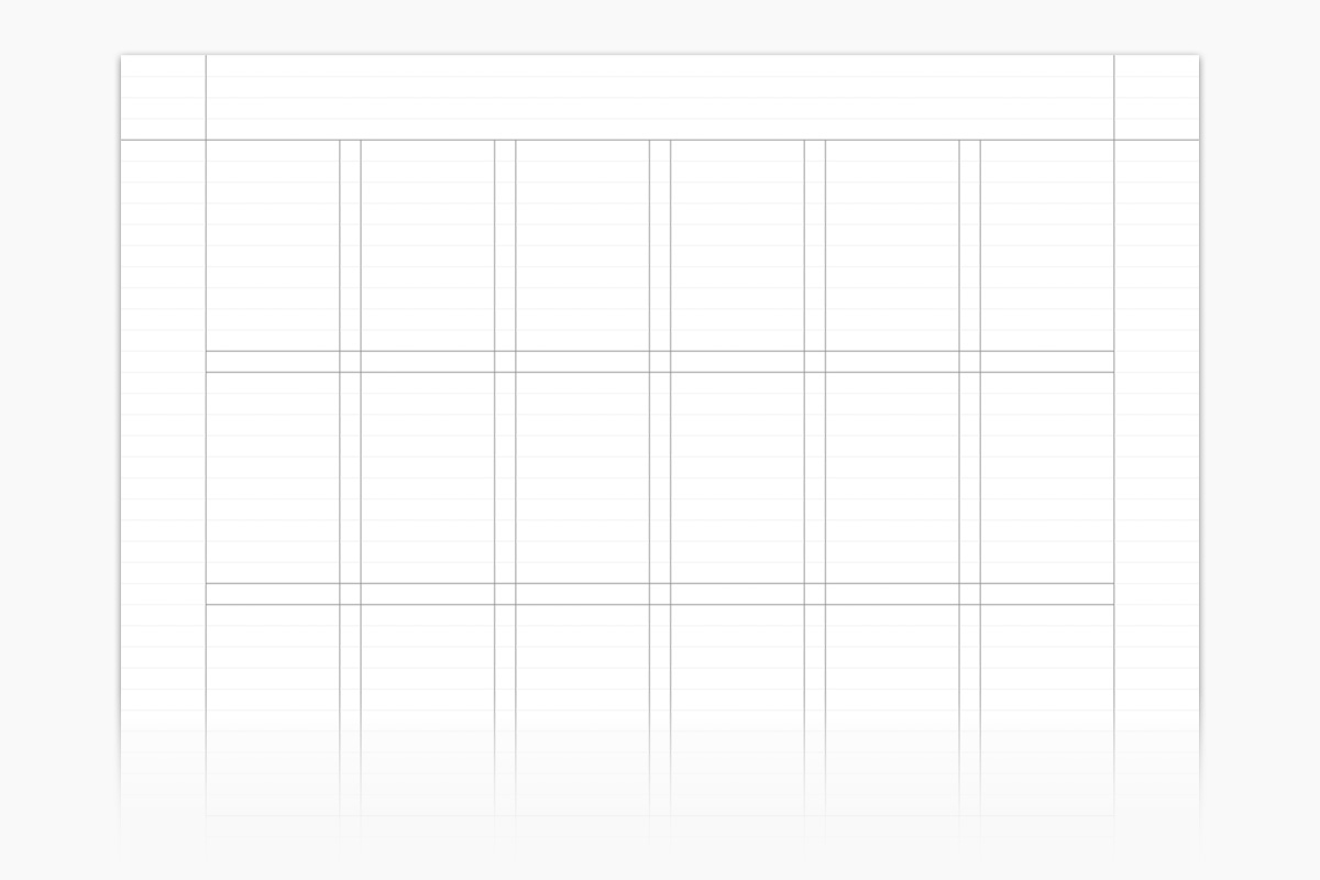 A typical grid used in a print document.