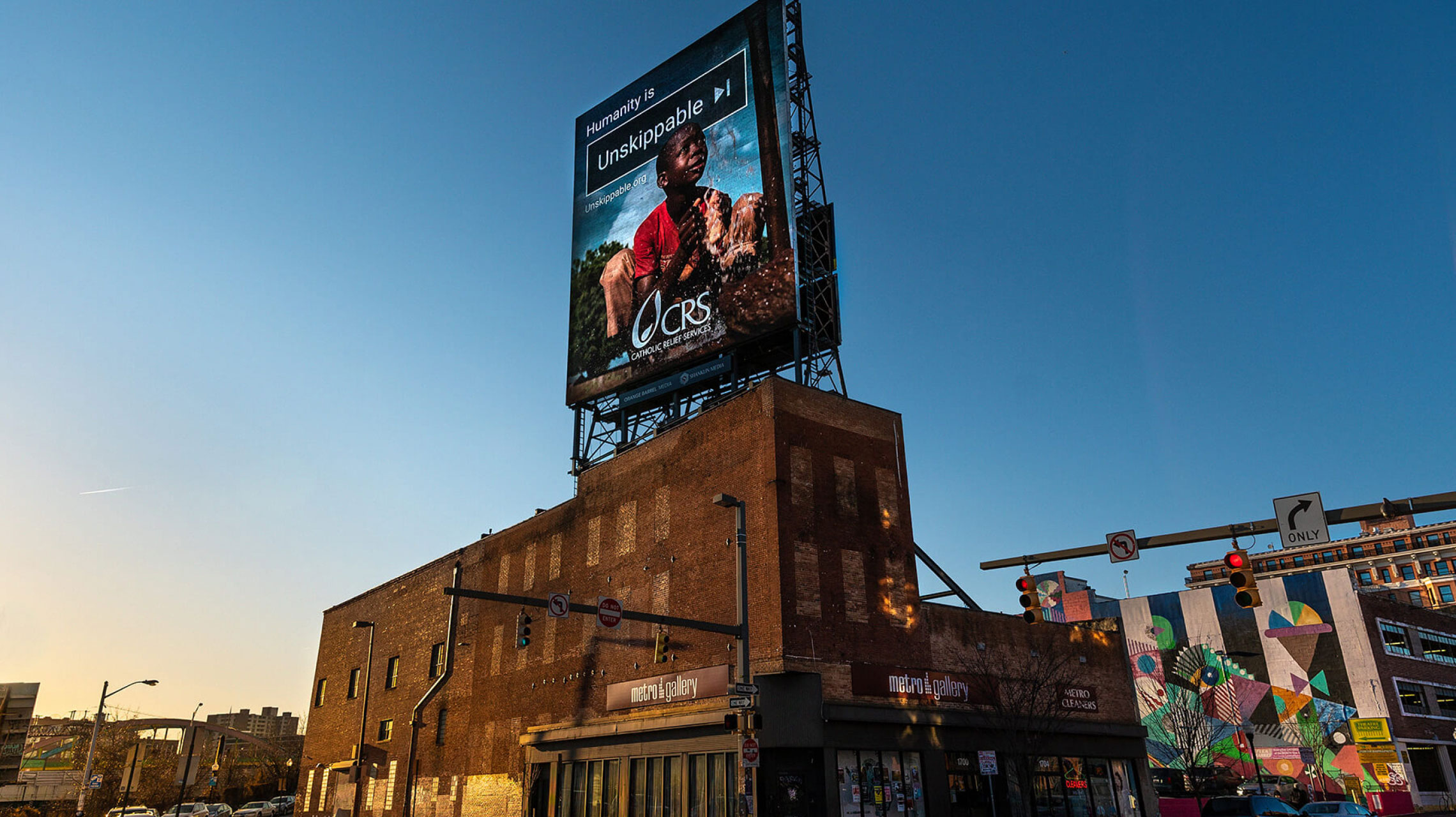 A CRS billboard as seen in Baltimore city